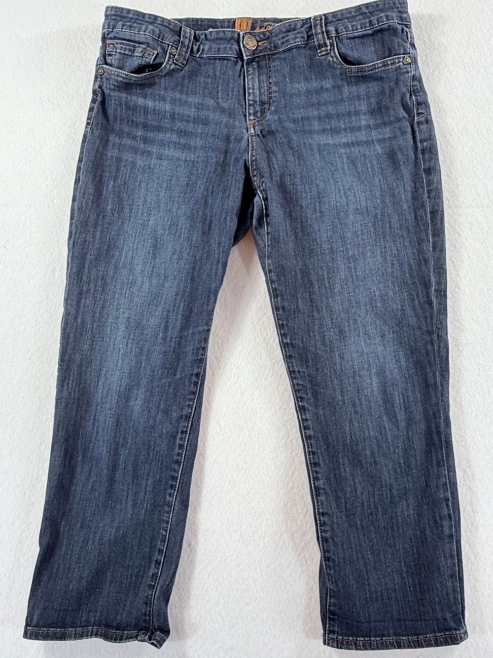 K Kut from Kloth Kim Kardashian Straight Leg Cropped Jeans 14